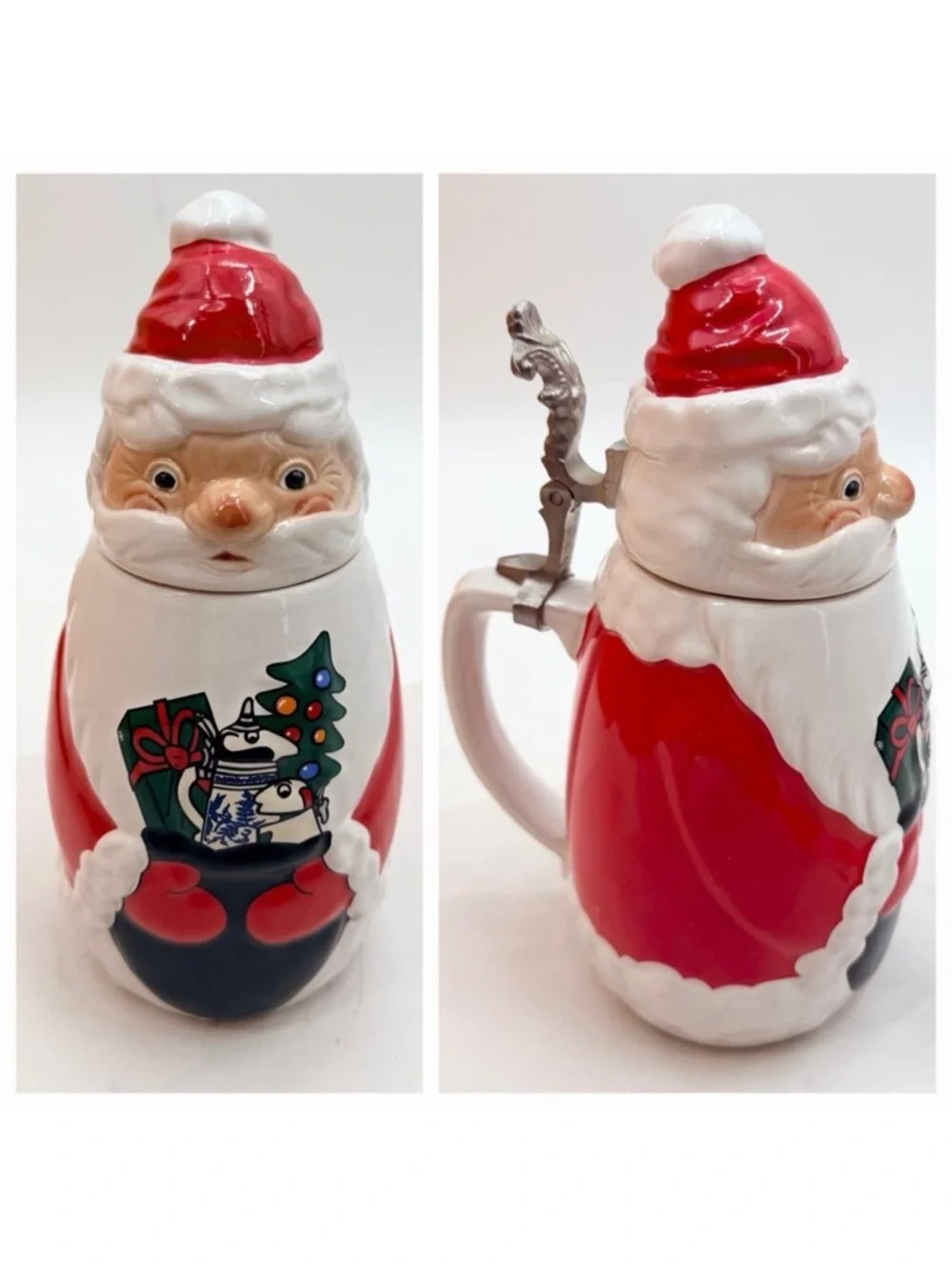 Vintage Schultz & Dooley Santa Beer Stein WEBCO 1st Edition FX Matt Brewing Co.